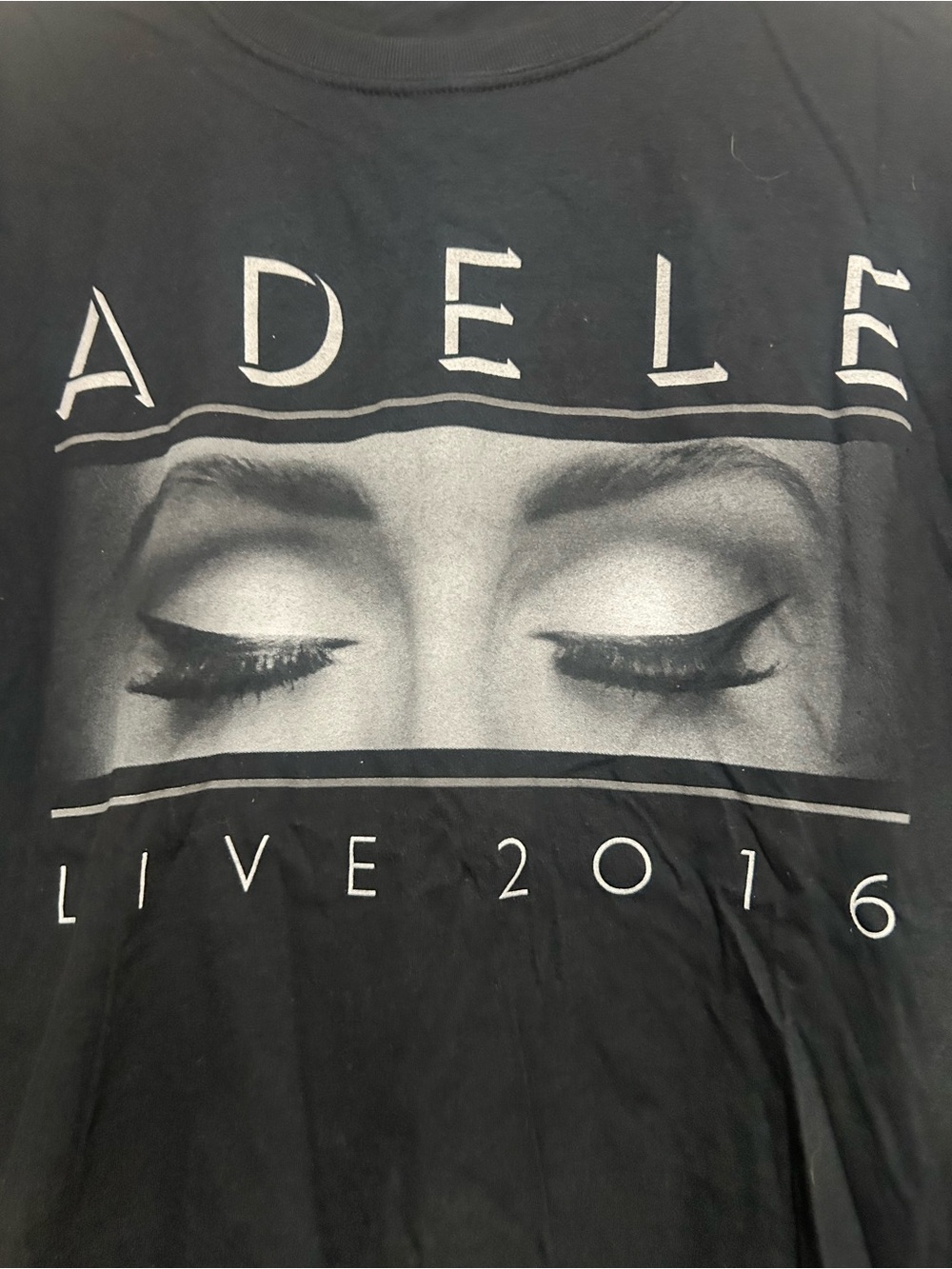 $10 ⭐️Adele Live 2016 Black Graphic Tee XL